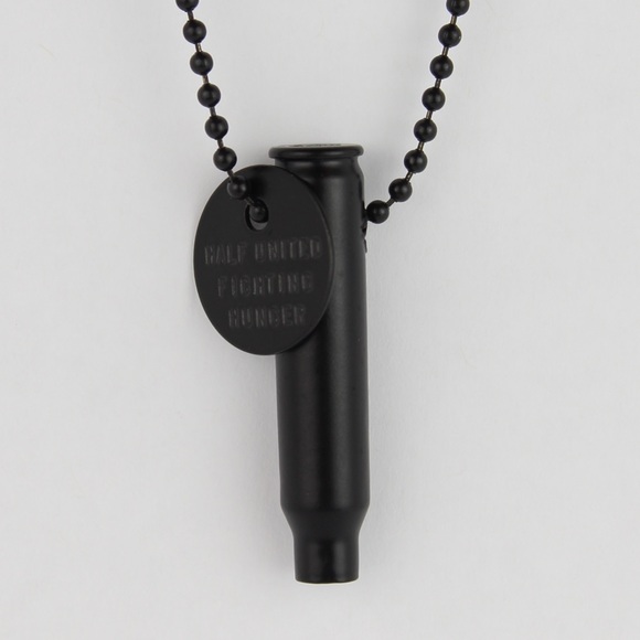NWT Eastwood Fighting Hunger Necklace Matte Black - Picture 2 of 2